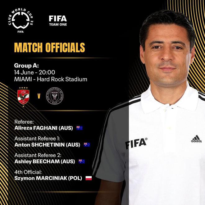 k9win登錄：世俱盃揭幕戰裁判安排：法加尼將執法邁阿密國際vs開羅國民